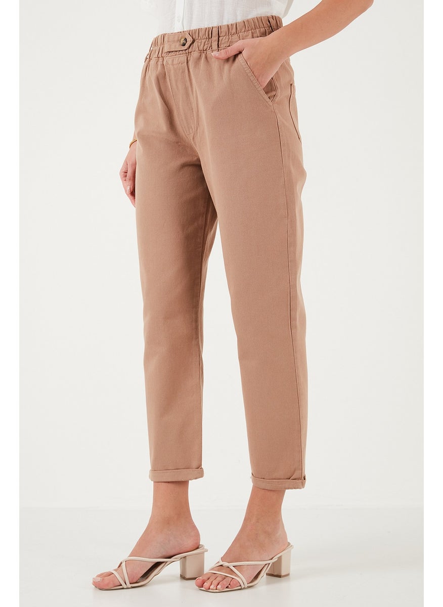 Cotton Standard Fit High Waist Straight Leg Trousers Women's Trousers 668YP4924 - pzsku/Z07642DC72E6F6413A576Z/45/_/1741264897/bc71ed09-83df-49ad-b313-dc9d5039df0e