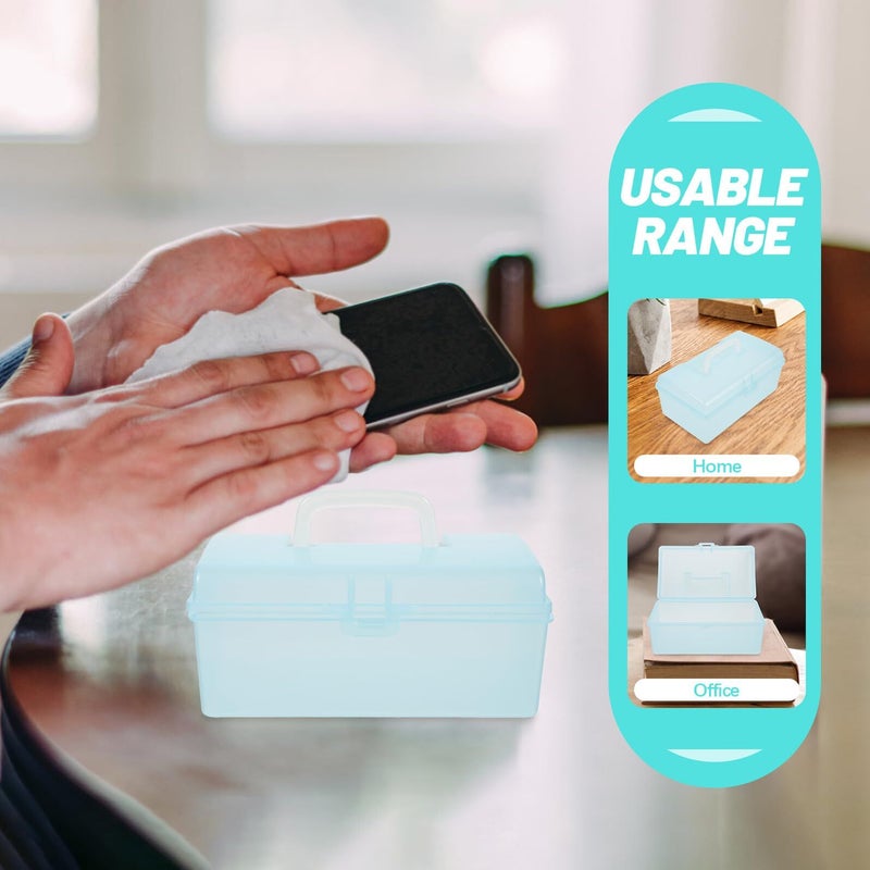 Portable Diaper Wipes Dispenser With Sealing Design For Outdoor Travel Blue - Image 5