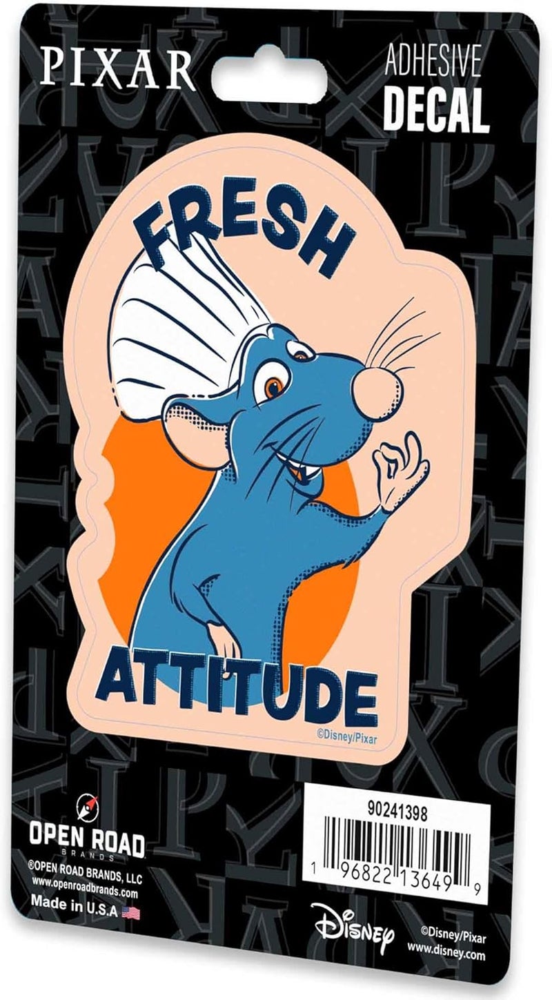 Open Road Brands Disney Pixar Ratatouille Fresh Attitude Vinyl Decal Sticker Fun Ratatouille for Car - Image 2