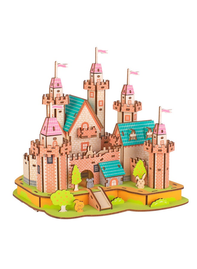 إسكدنيا أحجية الصور المقطوعة الخشبية ثلاثية الأبعاد ثلاثية الأبعاد نموذج الترام ألغاز تجميع العلوم والتعليم ألعاب الأطفال والكبار المصنوعة يدويًا-اللون: Yhb12 ترام السكك الحديدية - Image 2