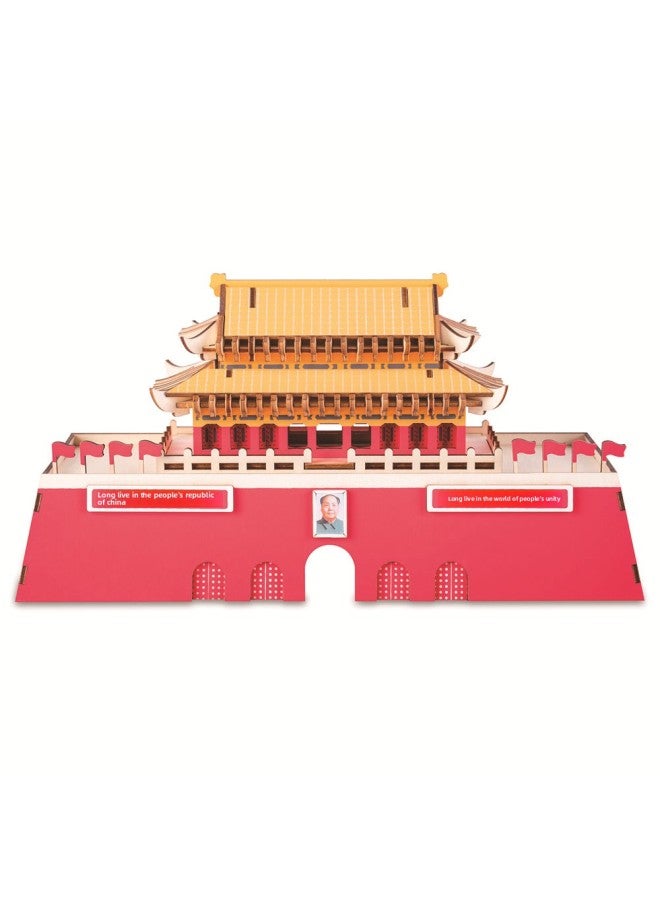 إسكدنيا أحجية الصور المقطوعة الخشبية ثلاثية الأبعاد ثلاثية الأبعاد نموذج الترام ألغاز تجميع العلوم والتعليم ألعاب الأطفال والكبار المصنوعة يدويًا-اللون: Yhb12 ترام السكك الحديدية - Image 3