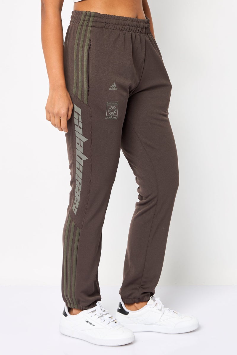 Adidas Women Sportswear Fit Training Calabasas Training Track Pants, Coffee Brown - Image 3