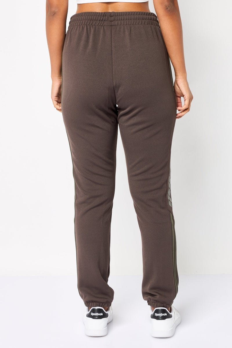 Adidas Women Sportswear Fit Training Calabasas Training Track Pants, Coffee Brown - Image 4