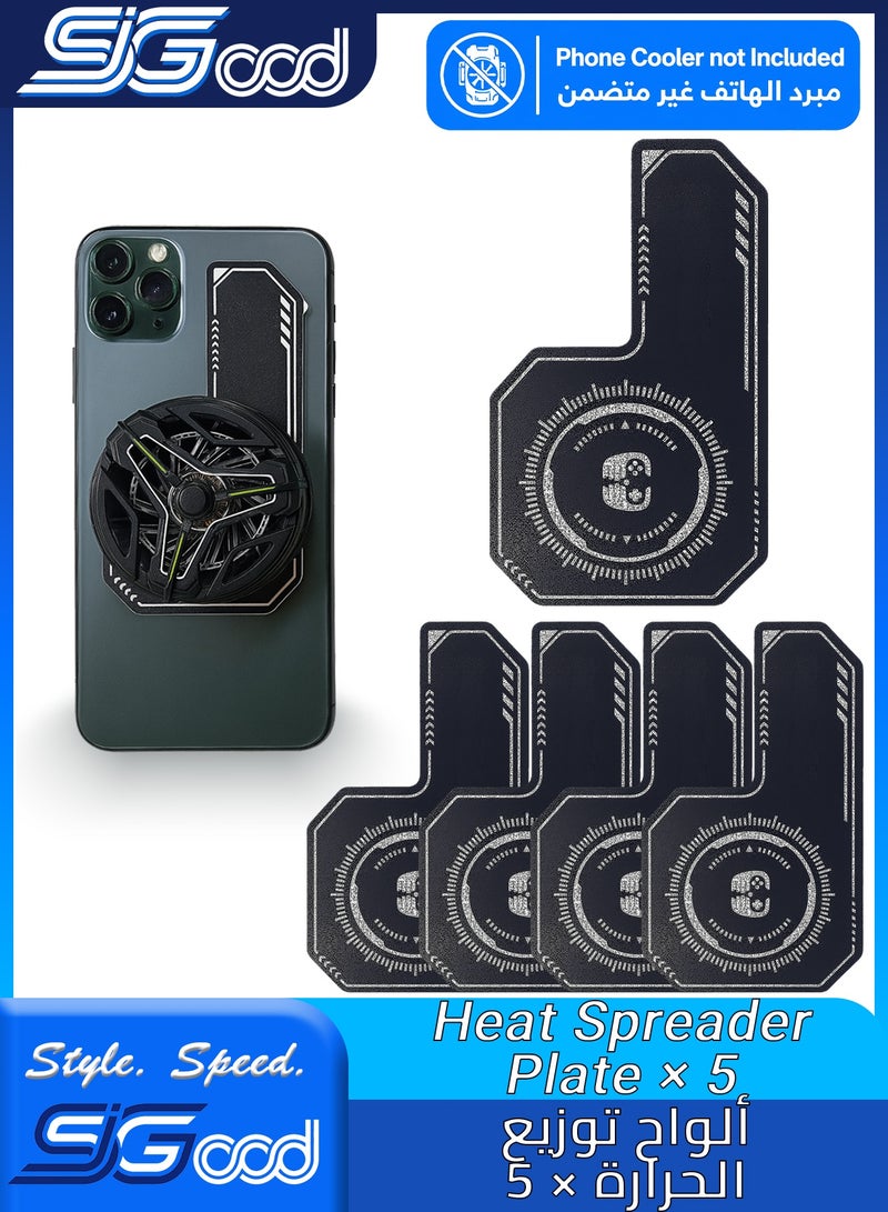 SIGood Phone Cooling Plate Heat Sink Pad Black Thermal Expansion Sheet for Mobile Phone Magnetic Back Clip Radiators Game Cooler Cooling Accessory for Everyday Use - Image 1