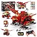 HOGOKIDS 5in1 Dragon Robot Building Toys with 6 Lighting Colors  5 Light Effects  354PCS Remote  App Control Robots Toy Set for Kids RC Robot Building Toys Gifts for Teens Boys Girls Age 812 - Image 2