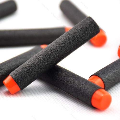 kidzbell Plastic Foam Toy Bullet Dart Bullets for Nerf N-Strike Elite Guns, 100-Pieces, Grey - Image 2