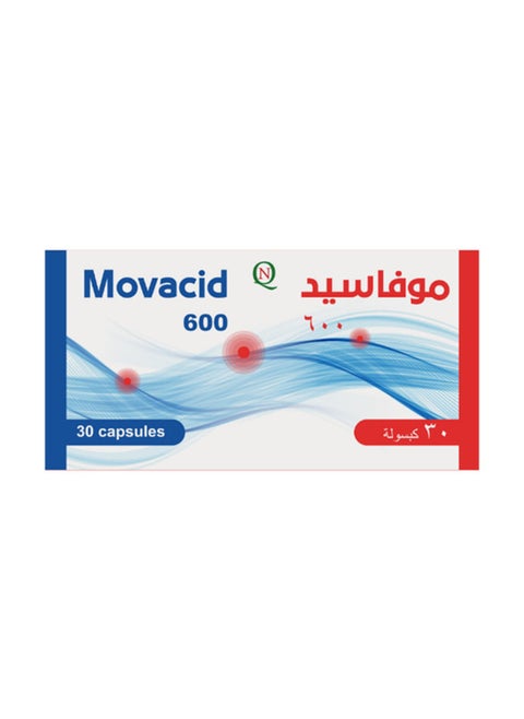 موفاسيد يحتوي على حمض ألفا ليبويك 600 ملغ لدعم الأعصاب بقوة عالية - 30 كبسولة