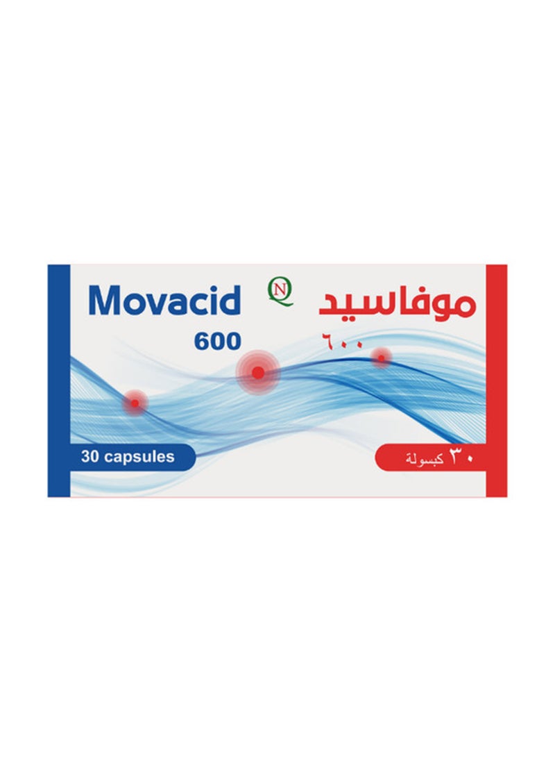 Noor AlQmar Movacid Contain Alpha Lipoic Acid 600 Mg High-Strength Nerve Support - 30 Capsules  - Image 1