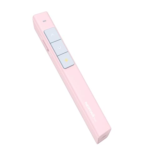 Norwii N26 Wireless Presentation Clicker, Presentation Remote, PowerPoint Clicker with Pointer for PowerPoint Presentations, Power Point Clicker Wireless Presenter Remote - Pink - Image 1