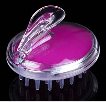 N1 3x Hair Brush Scalp Massager Shampoo Brush Dandruff Brush for Scalp Care Deep Hair Cleaning Soft Silicone Shower Comb Blue Pink and Purple - Image 5