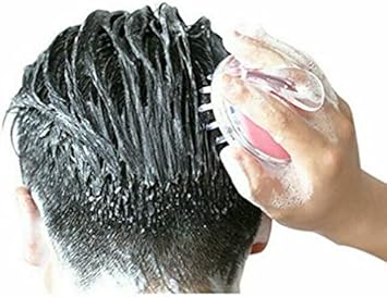N1 3x Hair Brush Scalp Massager Shampoo Brush Dandruff Brush for Scalp Care Deep Hair Cleaning Soft Silicone Shower Comb Blue Pink and Purple - Image 4