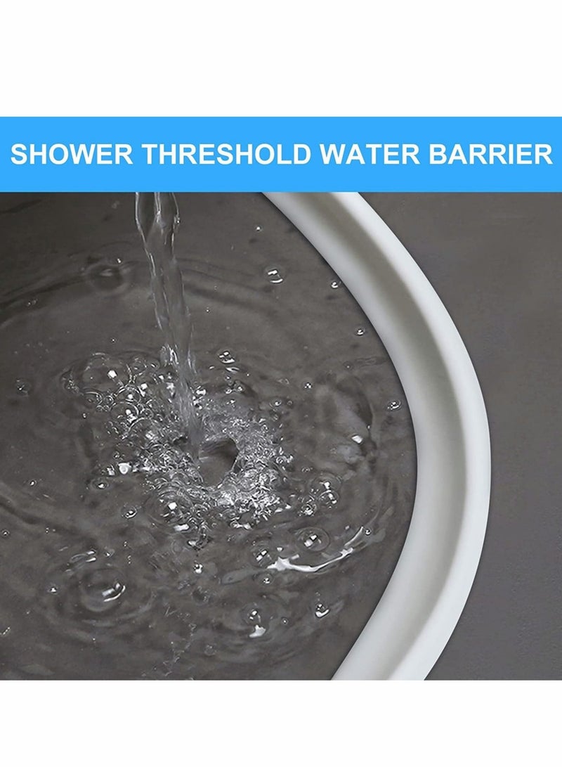 Captaintech Collapsible Shower Water Dam Shower Stopper Barrier and Retention System and Keeps Water Inside Threshold Dry and Wet Separation Suitable for Bathroom and Kitchen, 1M - Image 2