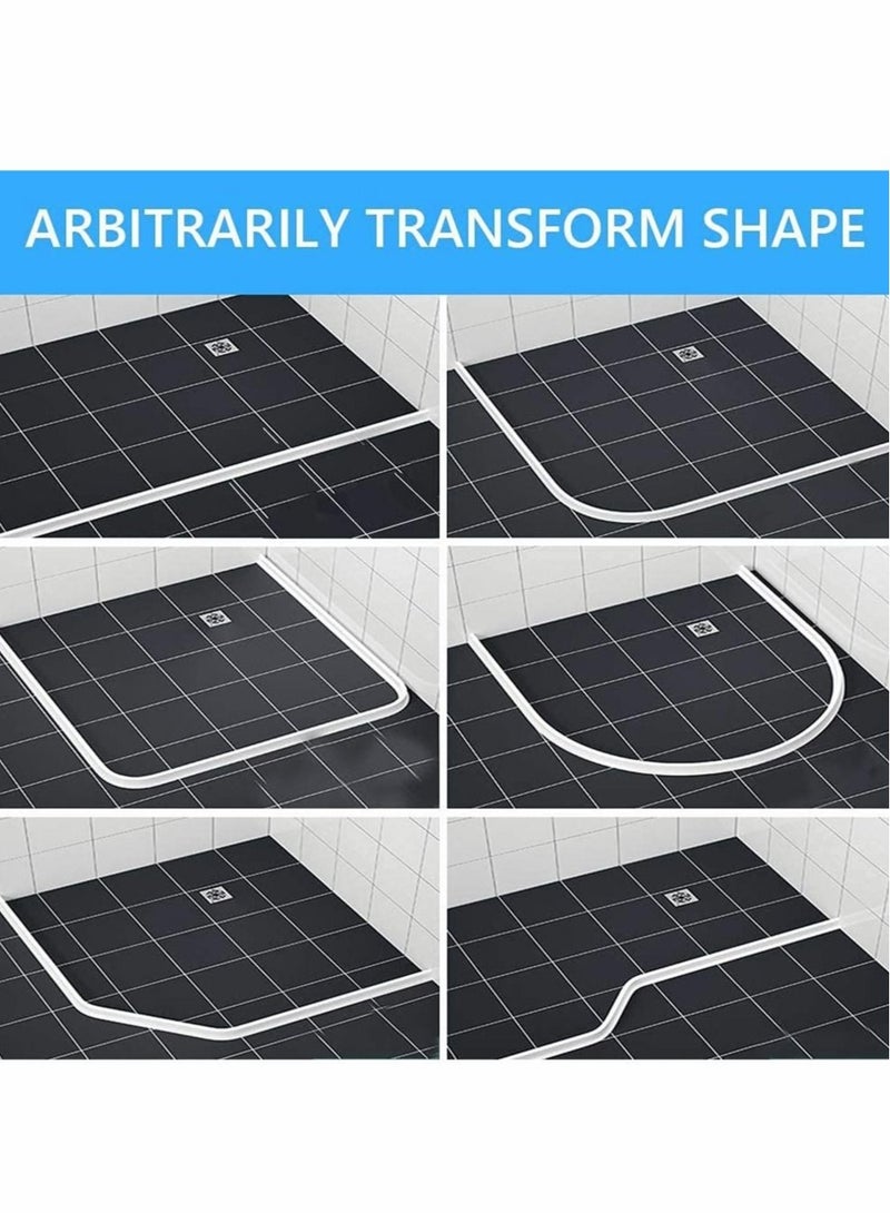 Captaintech Collapsible Shower Water Dam Shower Stopper Barrier and Retention System and Keeps Water Inside Threshold Dry and Wet Separation Suitable for Bathroom and Kitchen, 1M - Image 3