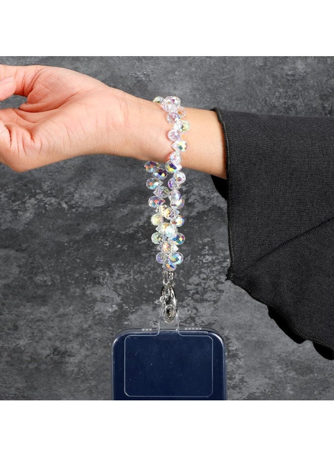 Crystal Beaded Phone Wrist Strap, Cute Phone Bracelet Strap for Women Blingbling Sparkling Cell Phones Wrist Straps Beaded - Image 3