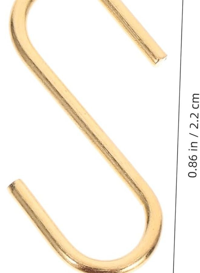 جارنيك 25 قطعة خطافات S للتعلق منظّم المجوهرات خزانة الملابس الحمام أسود - Image 4