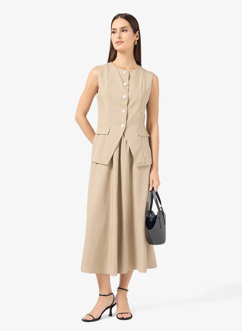 ايلا طقم تنورة وسترة