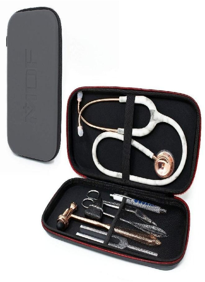 MDF Instruments MDF Instruments, Hard Travel Carrying Case with Mesh Pocket, Medium Size, Fits MD One & Acoustica Stethoscopes, Reflex Hammers, Sphygmomanometers, Penlights, Doctor & Nurse Accessories (MDFSCM12)  - Image 5