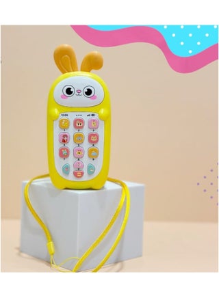 "Rabbit Mobile for Kids in Yellow: The bunny ears are made of silicone, serving as a teething toy for babies. It emits fun sounds with playful eye designs, made from soft, baby-safe plastic. A delightful and safe experience for your little one!" - pzsku/Z0764D2D74B9C98DFA782Z/45/_/1732426569/9659afa0-47bf-496b-b2bd-914658a55fee