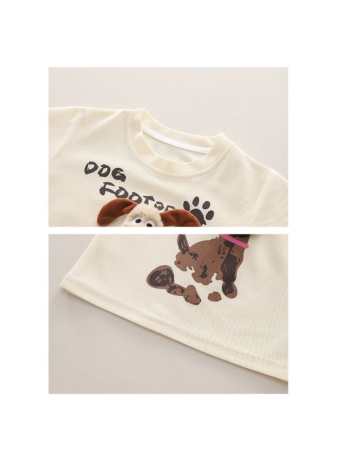 Cream Doggy Paw 2pcs Shorts set for Toddlers and Kids.-2-3Y - pzsku/Z0764E8062BCC5CD517B6Z/45/_/1740399029/e7fd845d-6494-46a8-966c-3a47fe931c24