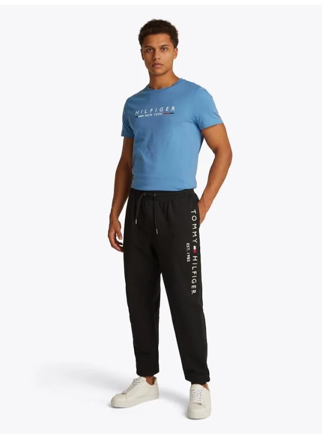 تومي هيلفيغر Logo Terry Cuffed Leg Joggers