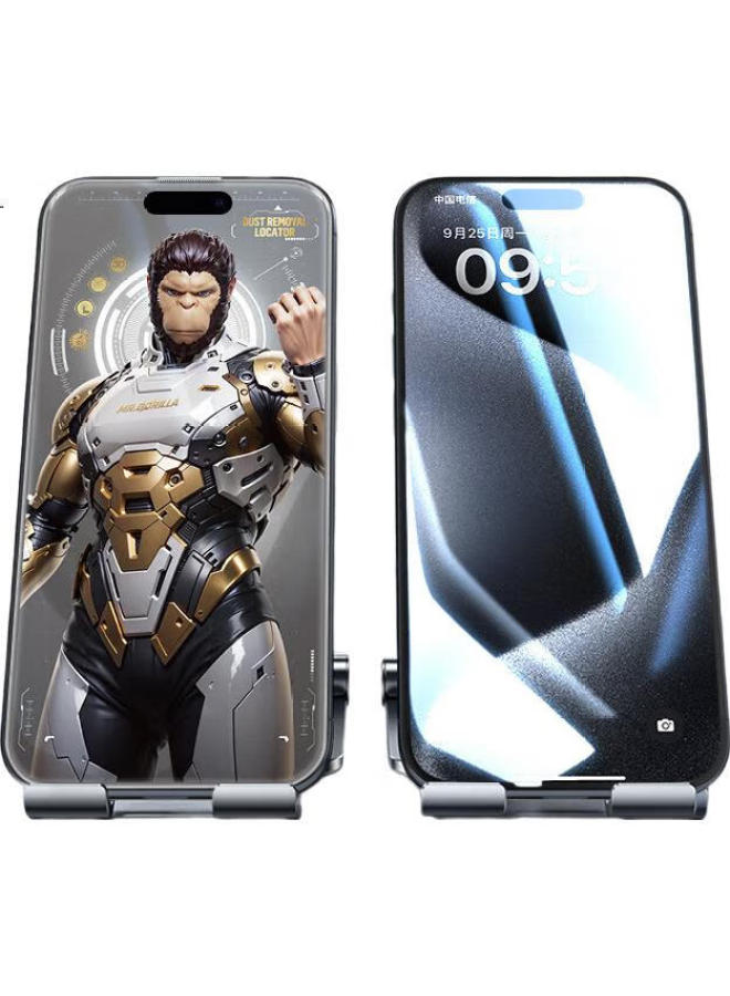 Blueo Blue Gorilla Tempered Glass Screen Protector For Apple 15Pro Iphone15Pro Mobile Phone Film Dust-Free Warehouse Instant Paste Ar Anti-Reflection High Definition Protective Film - Image 2