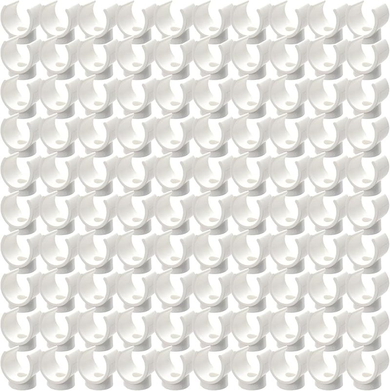 Heavy Duty U Shaped Pipe Clamps Hangers 100Pcs Tubing Hose Holder Fastener Color C - Image 2