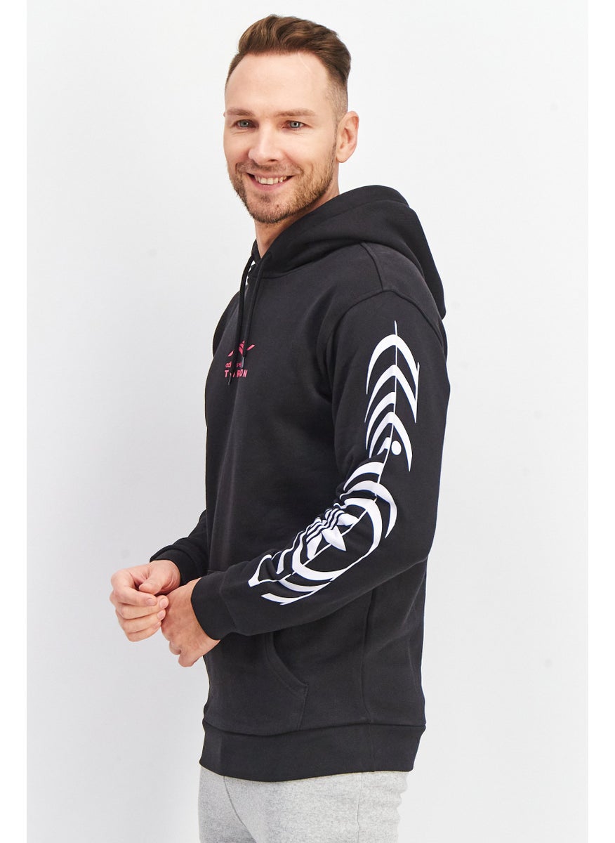 Men Sportswear Fit Hooded Graphic Print Long Sleeves Sweatshirt, Black - pzsku/Z07650933D01A510F93D2Z/45/_/1724351335/3614c676-2e6a-447e-8c16-6605b9a233fe