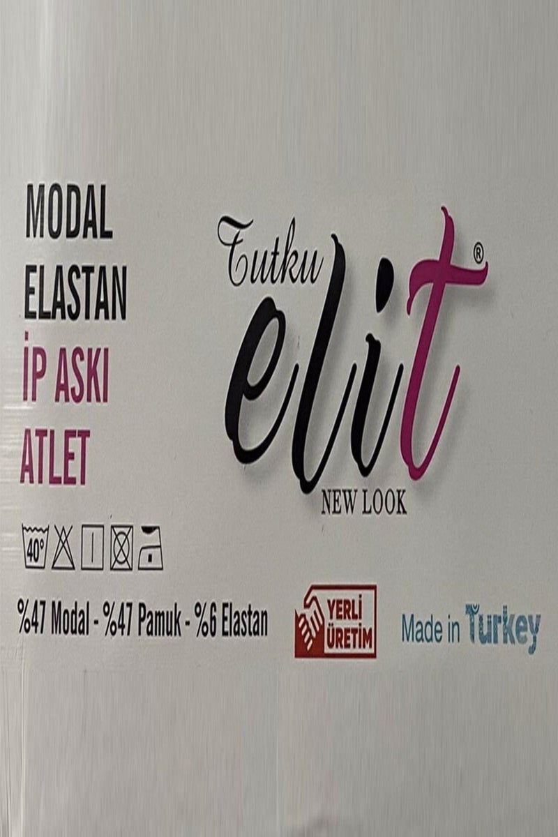 Tutku Elit Women's Modal Lycra Rope Strap Athlete 2001- 6 Pieces - Image 4