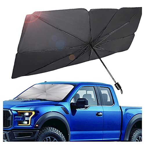 VAGURFO Car Sunshade Umbrella,Upgraded Windshield Cover Sun Shade,UV Reflecting Portable Front Window Cover,Universal Car Windshield Sunshades,UV Block for Front Windows,Fits Most Vehicles (55"x 31") - Image 1