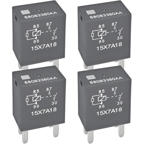 Casalytics Relay 68083380AA Set of 4 12VDC 35A 4 Pins SPST Automotive Power Relay Compatible with 12088567 - Image 1