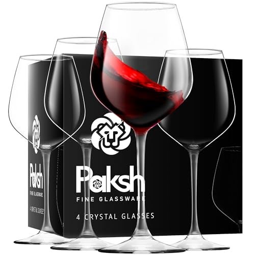 Paksh Novelty Italian Red Wine Glasses - 18 Ounce - Wine Glass Clear (Set of 4) - Image 1