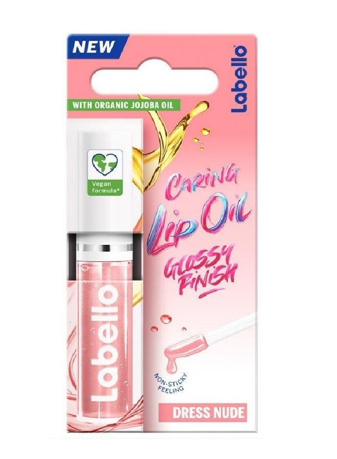 Labello Lip Gloss Oil – Dress Nude Shade – 5.5ml