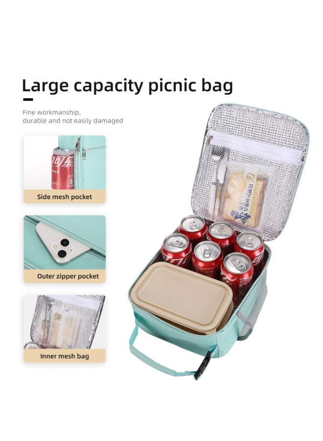 نيبمينينت حقيبة غداء معزولة للرجال والنساء، مربع غداء، حقيبة غداء للعمل والنزهات والسفر - Image 4