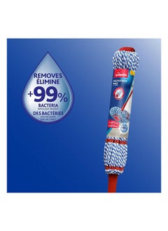 Vileda Vileda MicroTwist Maxi Mop Refill, Remove 99% Bacteria, Buffing Pad, Twist Wringing, Microfiber, Multi-purpose  - Image 3