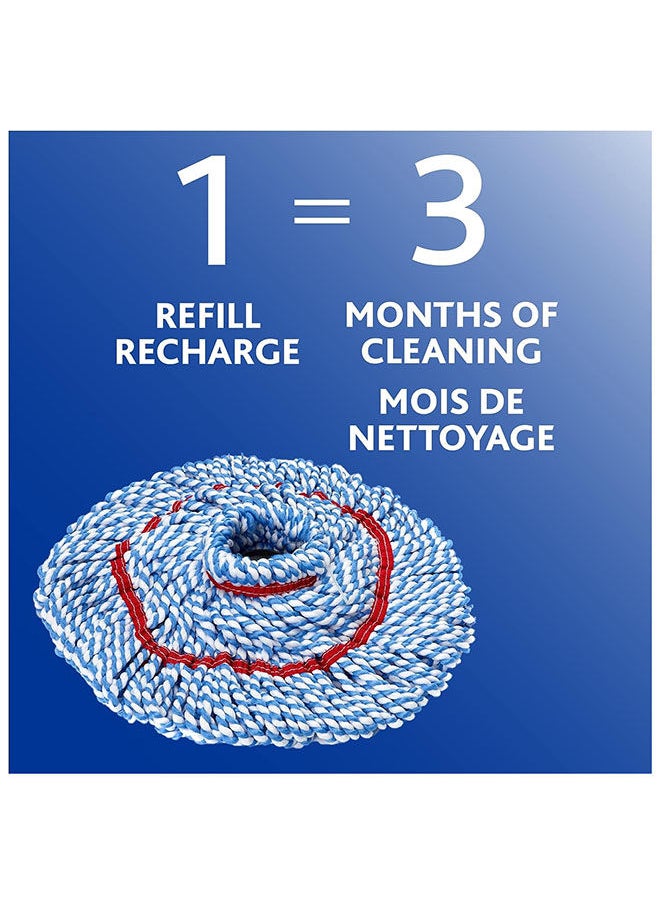 Vileda - Vileda MicroTwist Maxi Mop Refill, Remove 99% Bacteria, Buffing Pad, Twist Wringing, Microfiber, Multi-purpose - Image 1