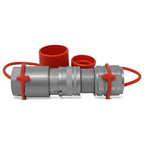 Summit Hydraulics 5/8" SAE -10 Flat Face Hydraulic Quick Connect Couplers/Couplings Set with Dust Caps - Image 4