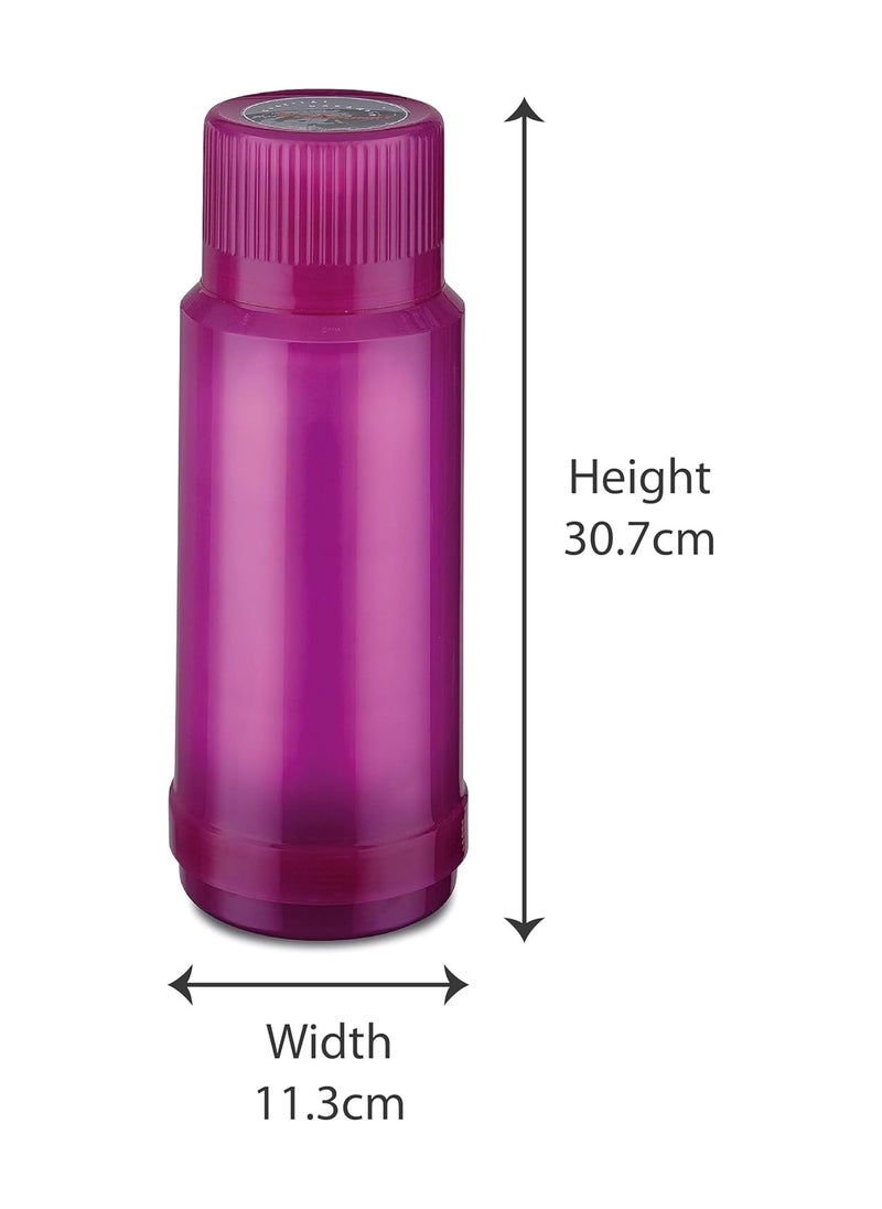 ROTPUNKT - 1L Thermos Flask  Premium German-Made Vacuum Insulated Bottle with Lid/Cup - Image 1
