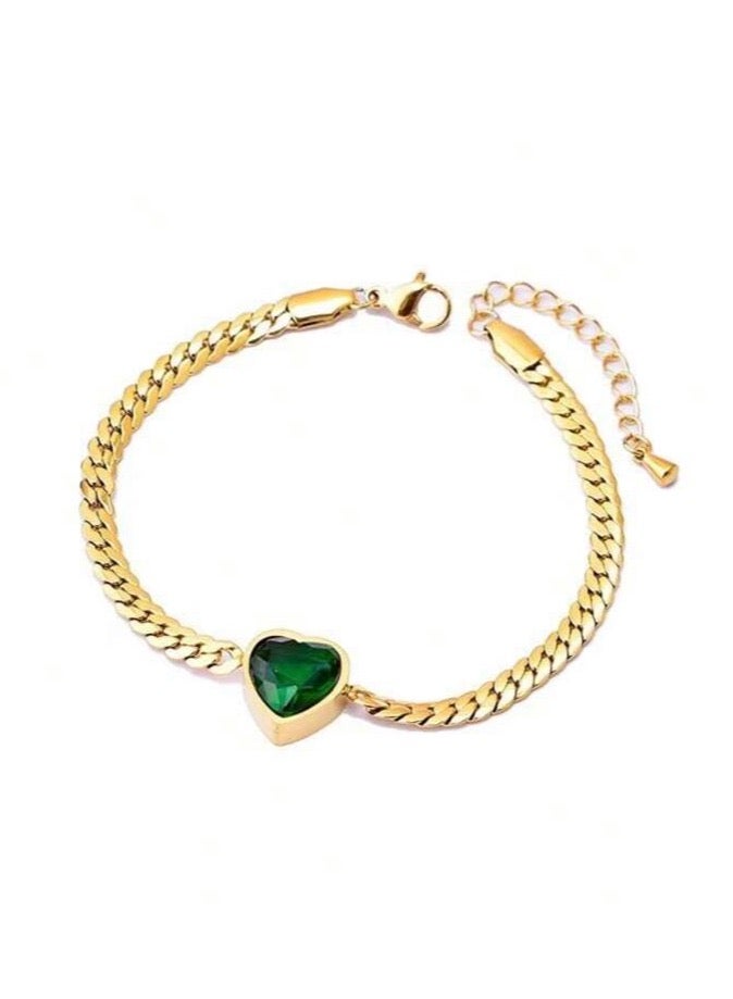 JewelryPalace 18k Gold Plated Stainless Steel Bracelet For Women - Image 2