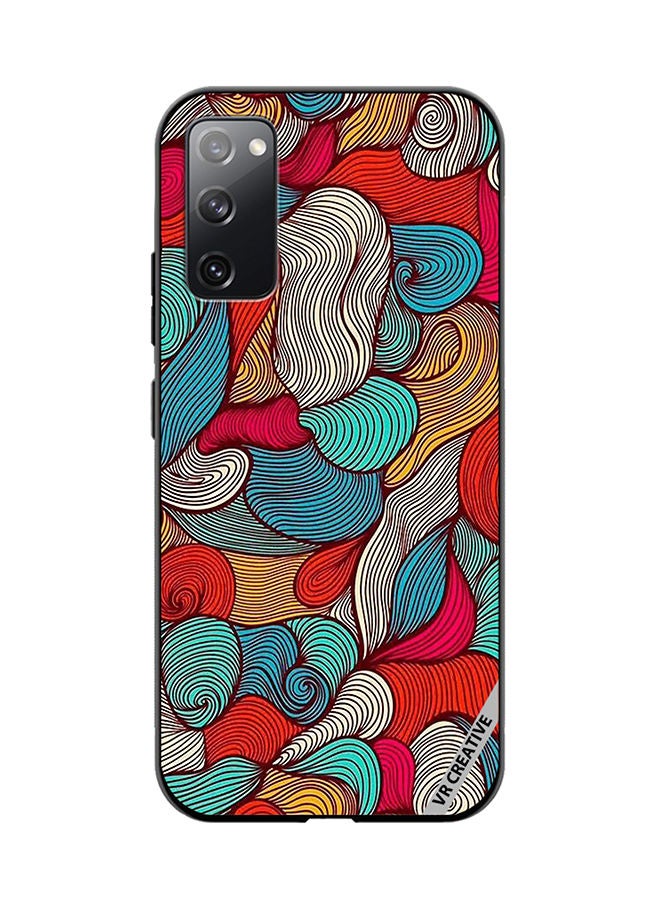 VR CREATIVE Protective Case Cover For Samsung Galaxy S20 FE 5G Flower Design Multicolour - Image 1