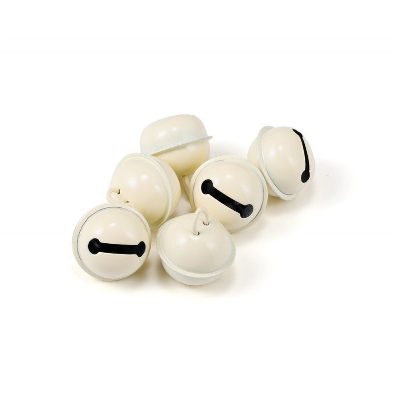 22mm Christmas bell Christmas tree decoration color key chain pendant handmade DIY jewelry accessories material Off-white 
