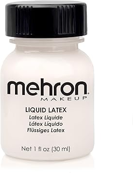 Mehron Latex Liquid 1 oz Clear wBrush Carded - Image 1