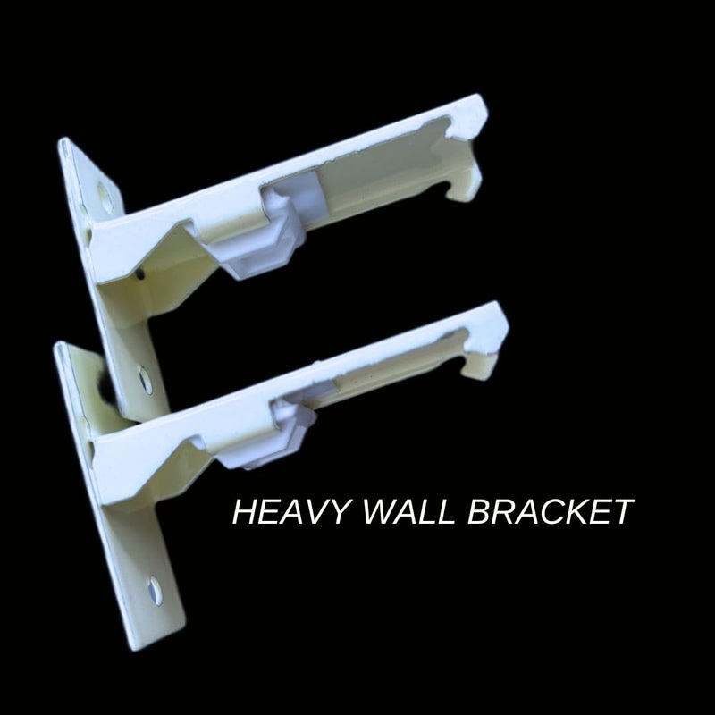 Jangirh Aluminum M Track Curtain Channel for WindowsDoorOffice Size Between 4 to 8 Feet Wall FitComplete Set with Runners Hooks End Caps Wall Brackets Screws Wall Plugs  - Image 5