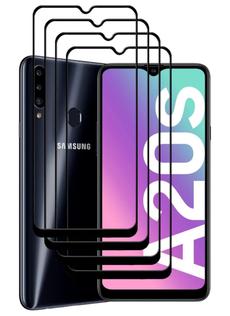ACLIX 4 Pieces Antistatic ESD Dustproof Premium Quality High Definition Tempered Glass Screen Protector Designed For Samsung Galaxy A20s - Image 1