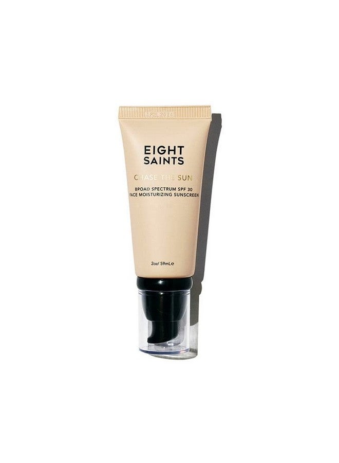 Eight Saints Chase The Sun Broad Spectrum Spf (30) Face Moisturizing Sunscreen, Natural And Organic Mineral-Base Sun Protection Daily Face Moisturizer, 2 Ounces, New Formula - Image 1
