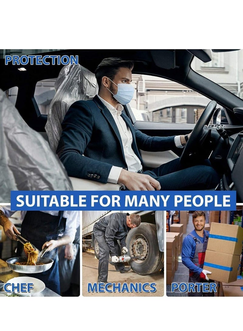 100 Pieces Disposable Seat Covers, Car Disposable Universal Plastic Seat Covers for Airplane Seats, Salon Chairs, Restaurant Seats, Bus Seats & More (100 Pieces) - Image 5