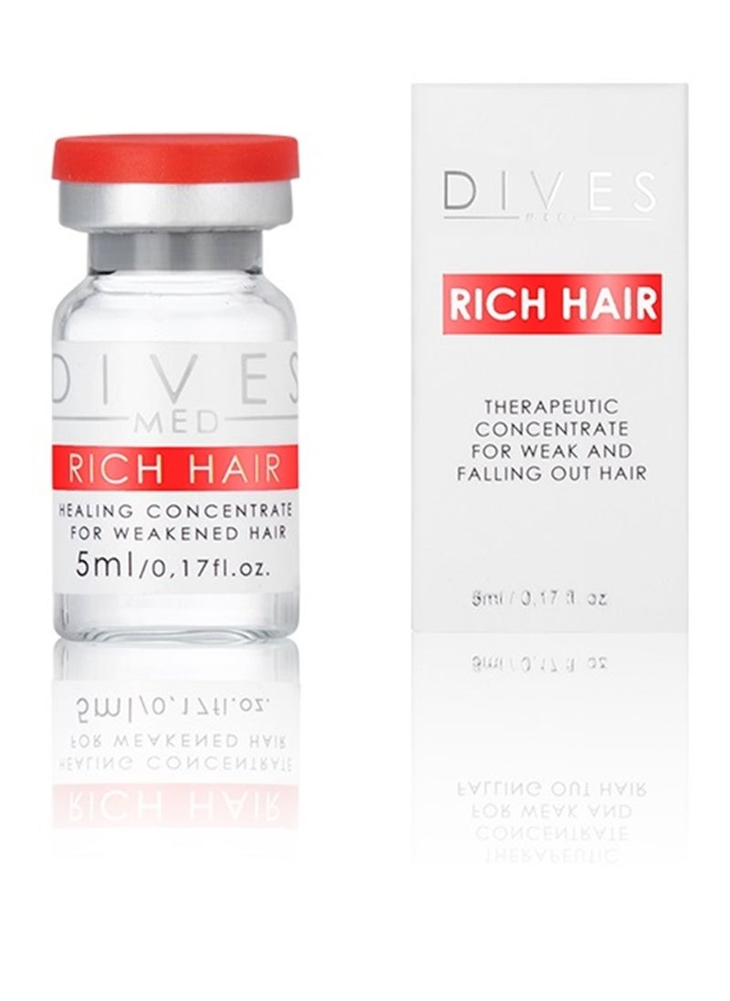 DIVES MED - Rich Hair Serum for Excessive Hair Loss for Hair Growth and Thicknesses (1 Pack 5ml) - Image 1