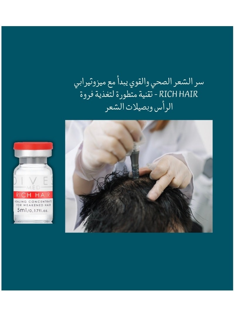 DIVES MED - Rich Hair Serum for Excessive Hair Loss for Hair Growth and Thicknesses (1 Pack 5ml) - Image 1