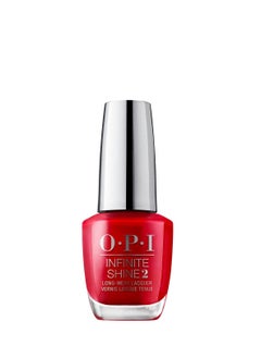 OPI Infinite Shine Nail Lacquer Red ISLL72 – Glossy Long-Lasting Nail Polish for Vibrant Finish, 15ml