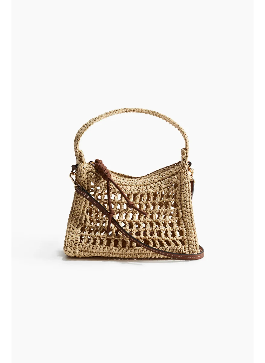 اتش اند ام Straw Crossbody Bag