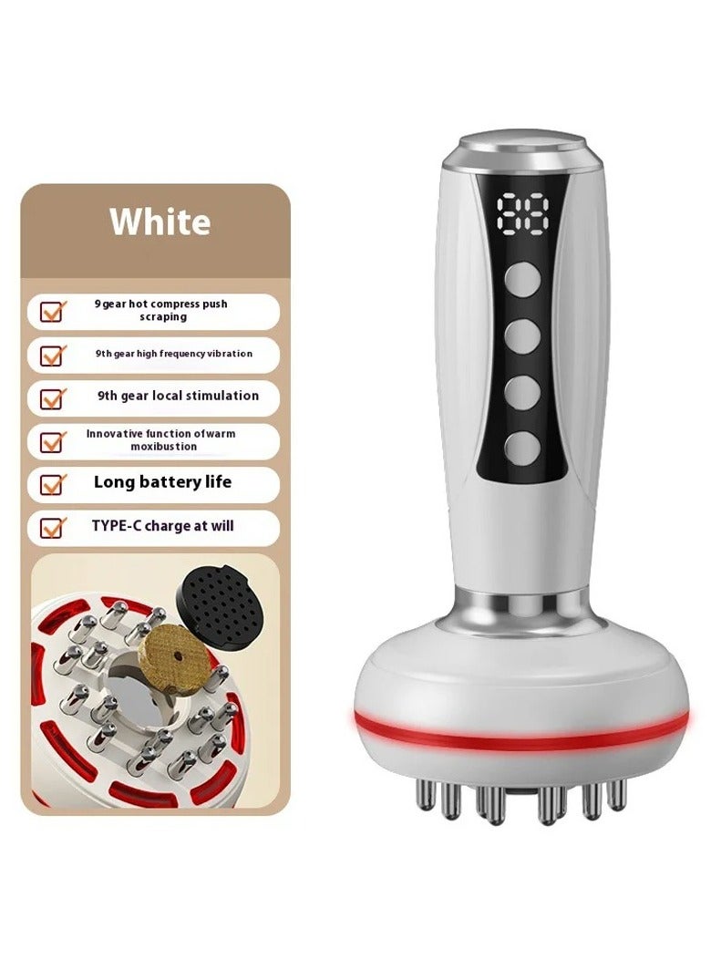 DIGI CORE Bluile Cellulite Massager, Electric Body Sculpting Machine with EMS Microcurrent, Red Light & Heat Therapy, Handheld Anti-Cellulite & Fat Massager for Waist, Stomach, Legs & Arms, Digital Display, Multiple Massage Modes, Slimming & Skin Firming Device White - Image 2